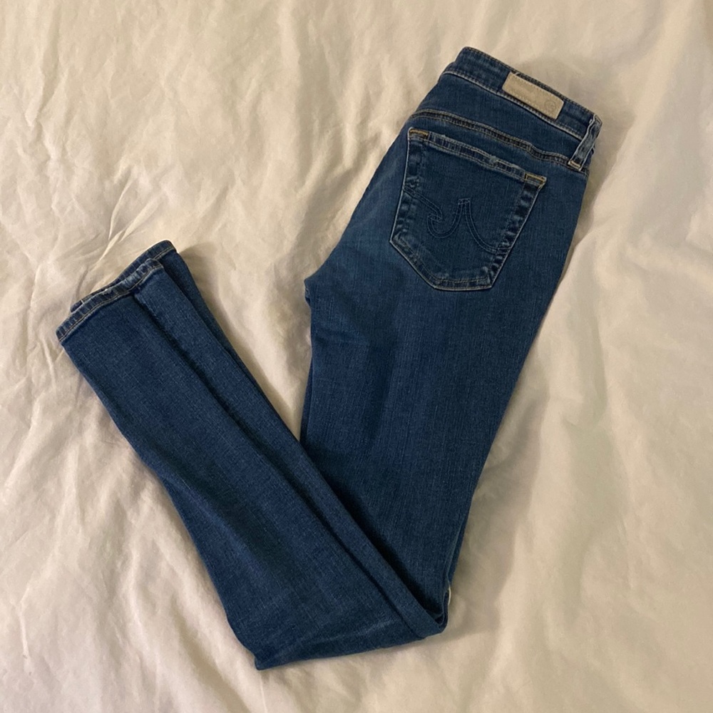 AG Adriano Goldschmied skinny ripped jean